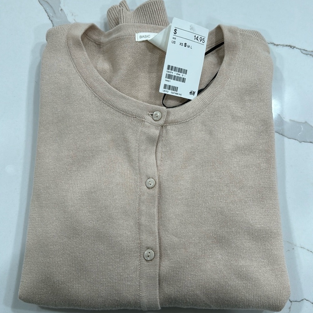 H&M basic fine knit cardigan.